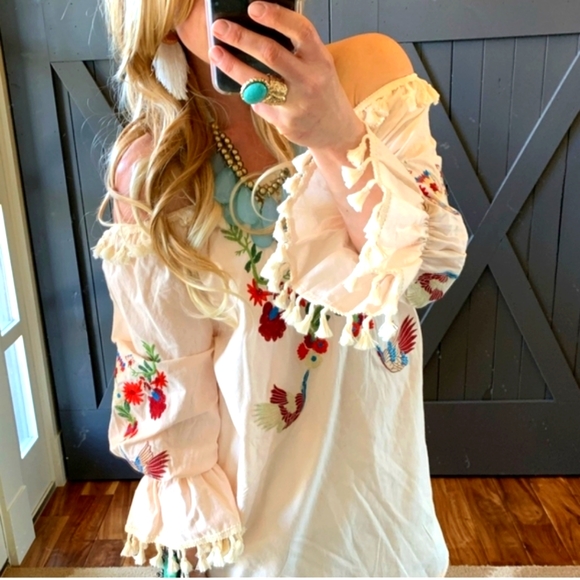 Velzera Boho๐ผ Embroidered Summer Festival Dress - Picture 9 of 9